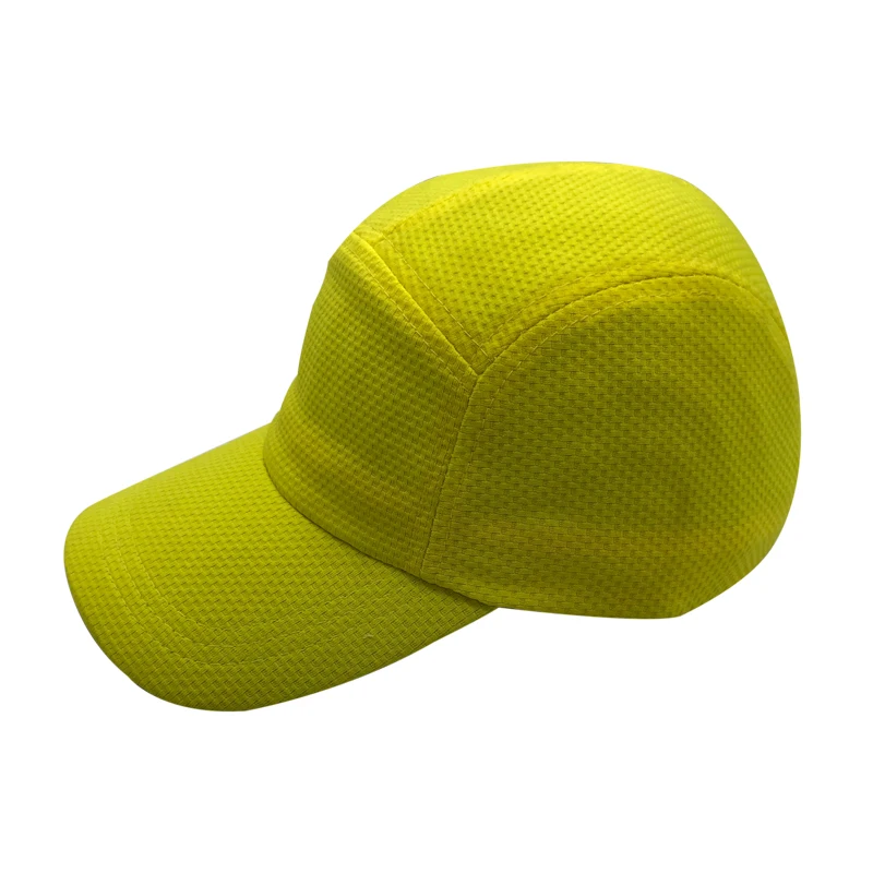 Дешевая неоново-желтая беговая шляпа на заказ, воздухопроницаемые бейсболки для сухой посадки на заказ