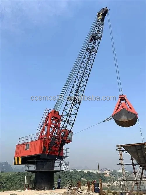 4 Ton Mini Hydraulic 3 Knuckle Boom Floating Crane Barge Max Rich Moment Top Coat Marketing Selected Steel Anti Winch Horizontal
