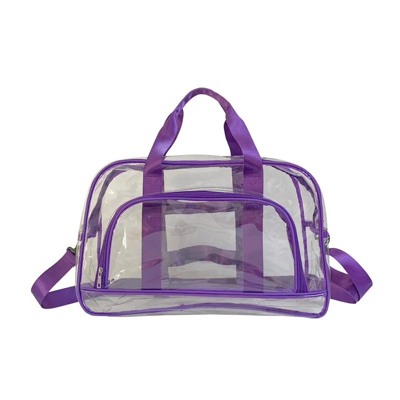 New Arrival Custom Transparent Gym Duffel Bag Small PVC Clear handbag for Girls Women Kids Children