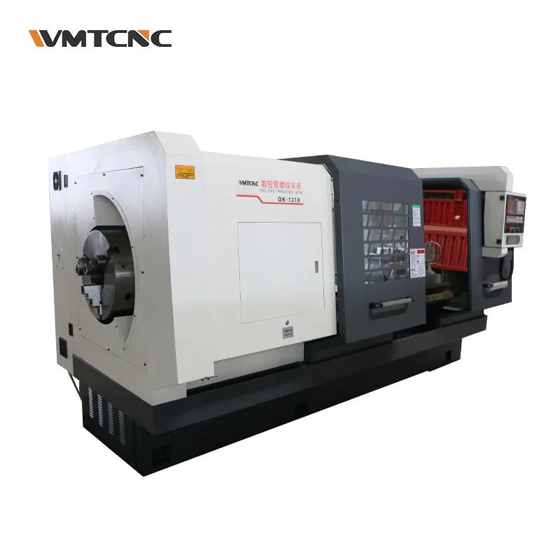 Factory Sale cnc lathe QK1319 high precision cnc pipe threading lathe machine with double chucks