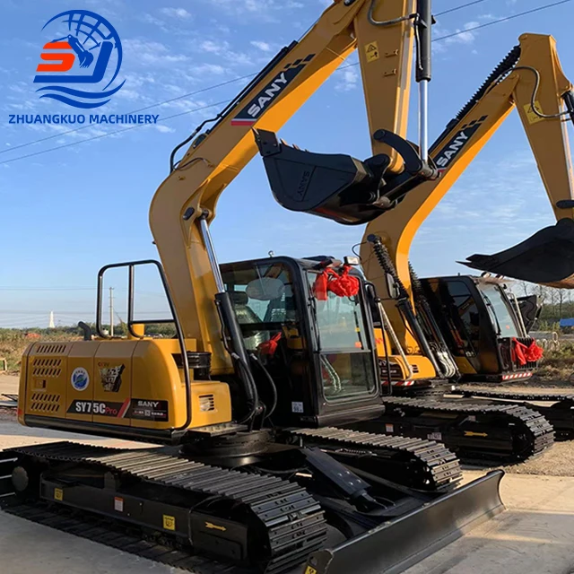 Cheap Prices 95%New Used Small Sany75 pro SY 75 sy75c Used Crawler Excavator Sany Sy75c Sany75 Sany75c Used Excavator for Sale