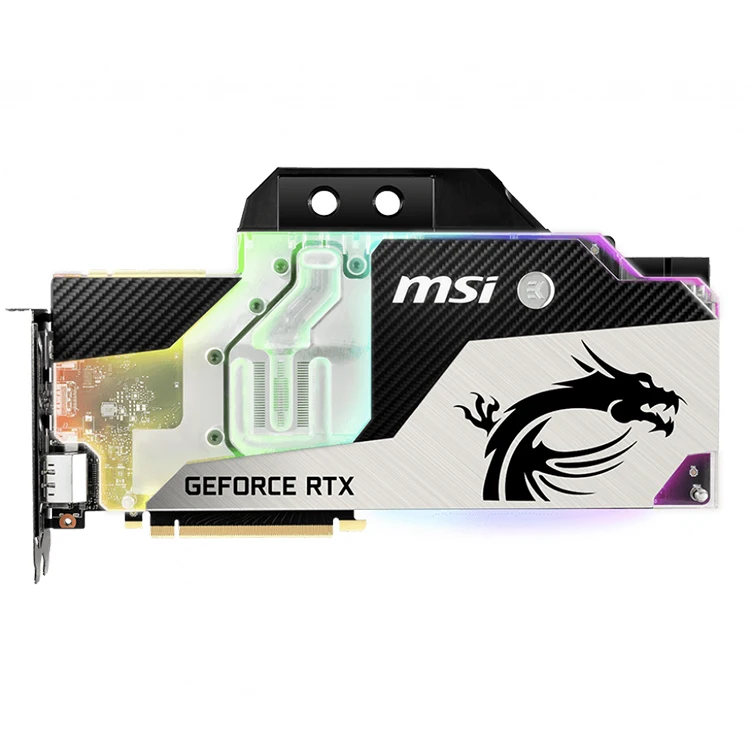 MSI NVIDIA GeForce RTX 2080 SEA HAWK EK X 8G Used Gaming Graphics Card with 8GB GDDR6 256 bit Memory