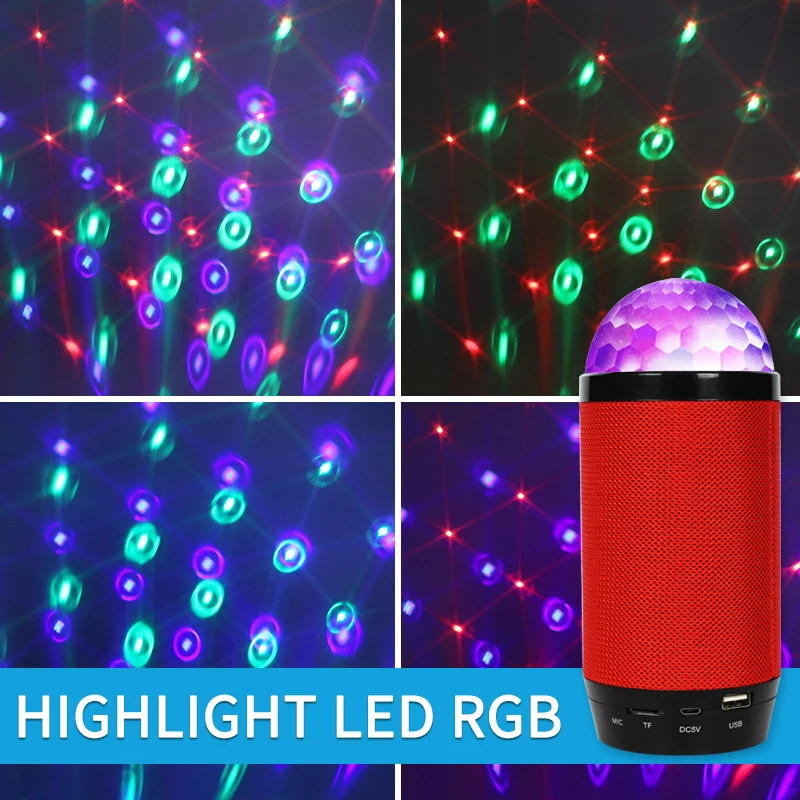 Дискошар для диджея колонки освещение RGB аудио музыка светодиодный Голосовое управление праздничное вечеринки TF USB лампа клуба
