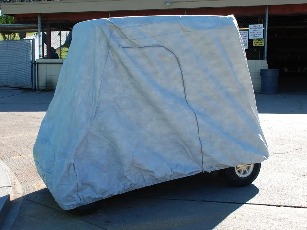 Durable Waterproof Polyester Oxford 210D 420D 600D Golf Cart Rain Cover Golf Cart Accessories