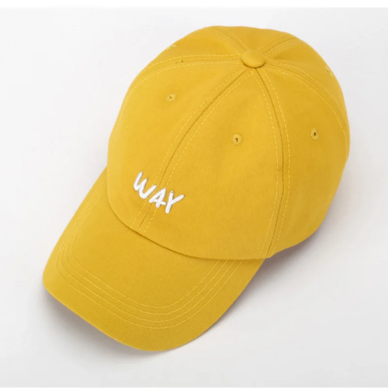 Yellow Beige Streetwear Hip Hop Caps Adjustable Snapback Baseball Cap For Women Men Outdoor Sport Gorras Korean Couple Hat