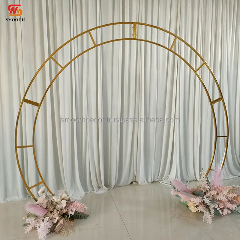 SMOOTH Newly Gold Stainless Steel Arch Door Metal Wedding Arch Wedding Stage Arch