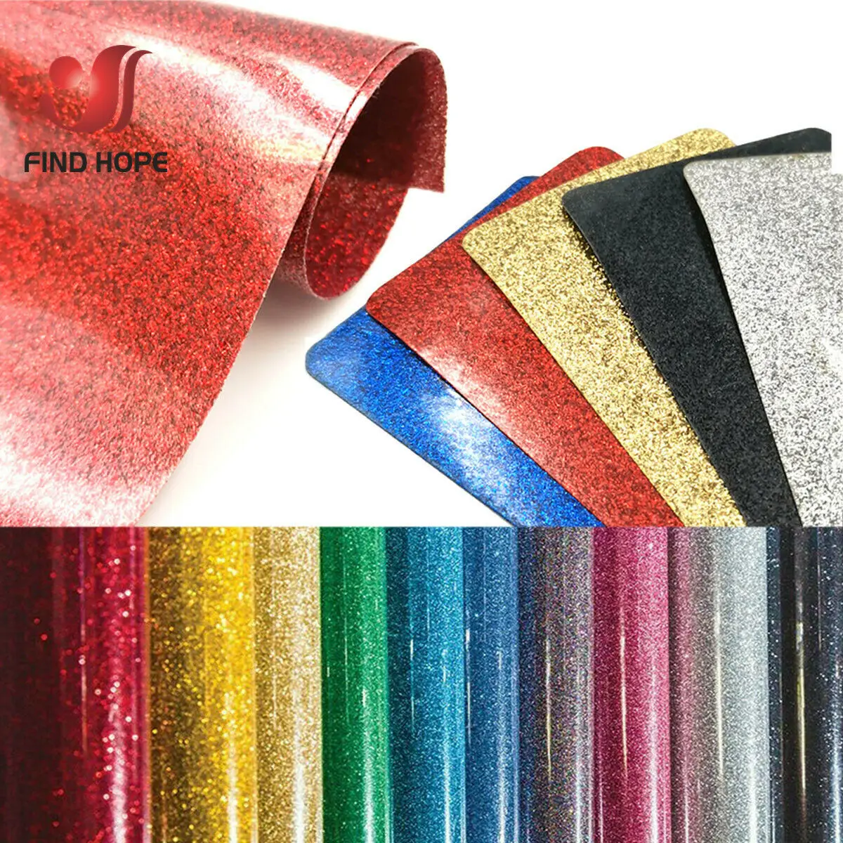 
30cm*50cm Glitter Heat Transfer Vinyl label Iron-on Garment T-shirt DIY Heat Press T-shirt Digital Craft Cutter Film HTV 