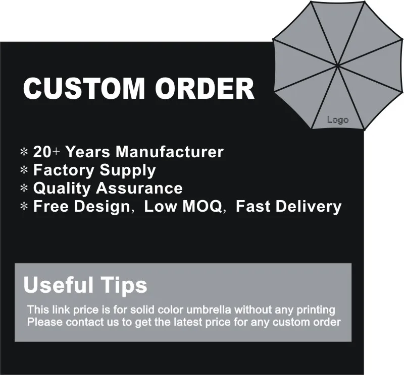 Custom Logo Small Mini Anti UV Rain Cover Motorcycle Cellphone Phone Umbrella