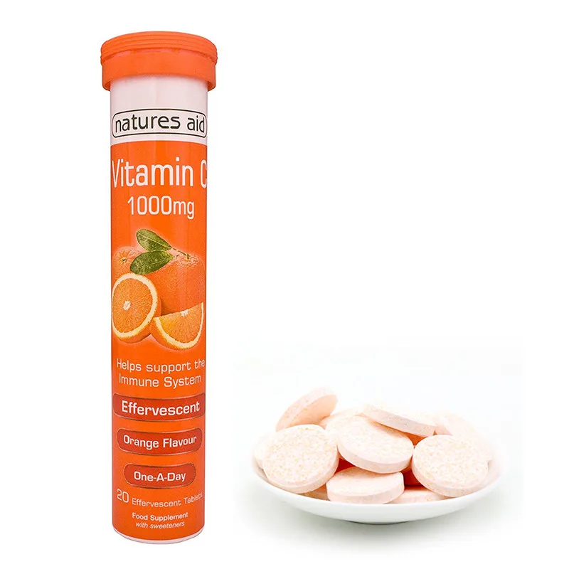 High quality private label beauty white skin Vitamin C effervescent tablet