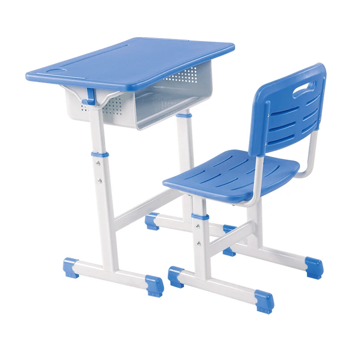 hot sell school furniture cheap  metal plastic classroom adjustable height single student desk and chair