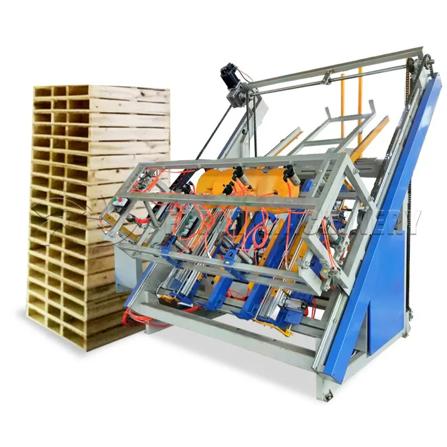 Automatic wood stringer pallet making machine/EURO wood pallet assembly machine/wooden pallet production line