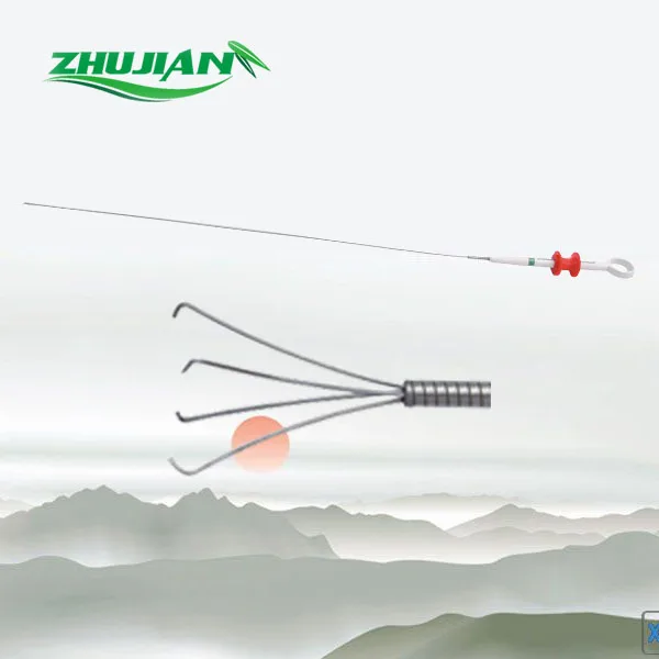 High quality Hysteroscopy grasping forceps Hysteroscope forceps Flexible forceps 2.4mm  for Surgical instruments    .jpg