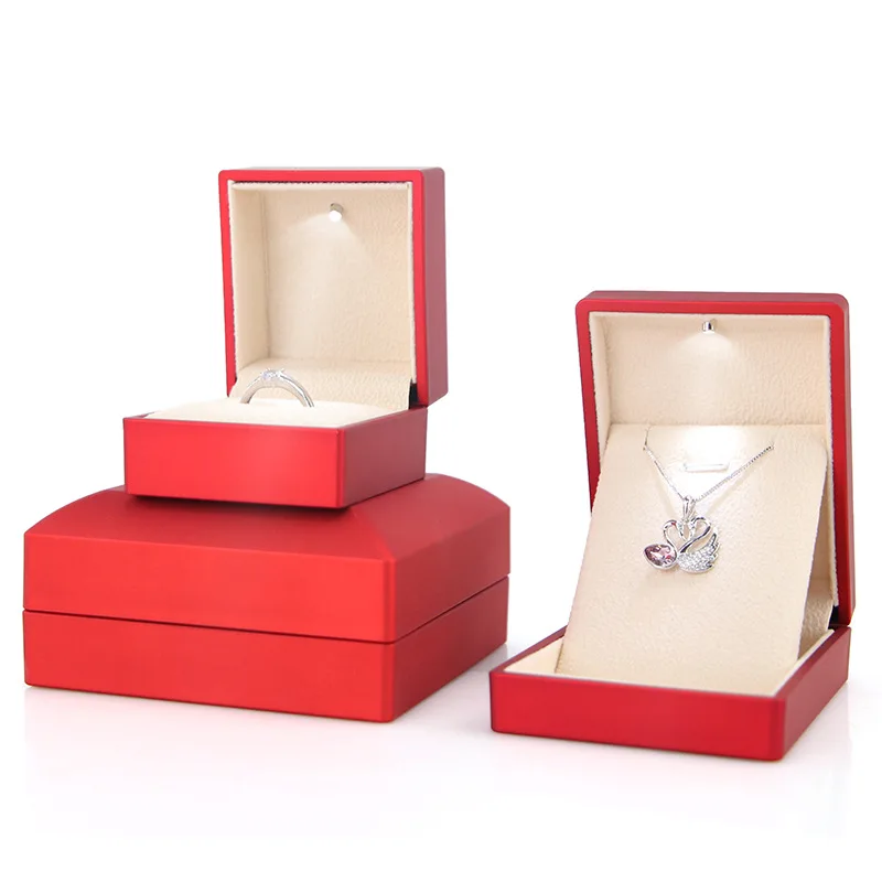 Ring White Lamp Luxury With Lights Bulb Packaging Wholesale Grey Bangle Bracelet Earring Jewelry Light Led Jewelry Jewellery Box