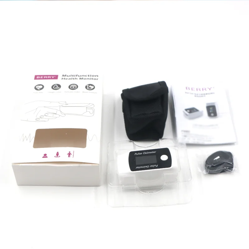 New Product Spo2 Blood Pressure Monitor Heart Rate Monitor Custom Logo Smart Fingertip Pulse Oximeter Ce BERRY Electricity 50g