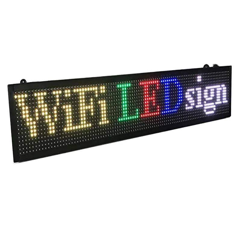 P10 открытый полноцветный RGB светодиодный экран знак прокрутки текста светодиодные знаки программируемый Приветственный Дисплей