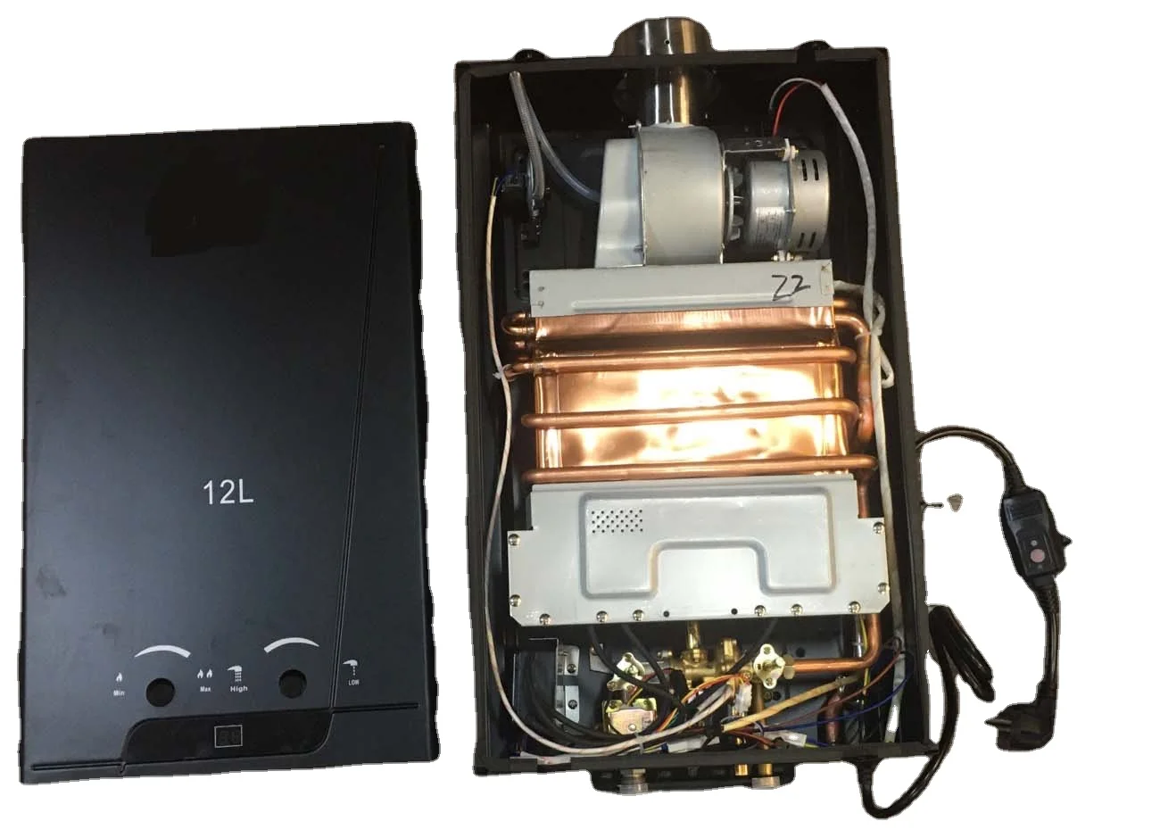 Hot sell gas boiler foshan factory 12L gas water heater tankless