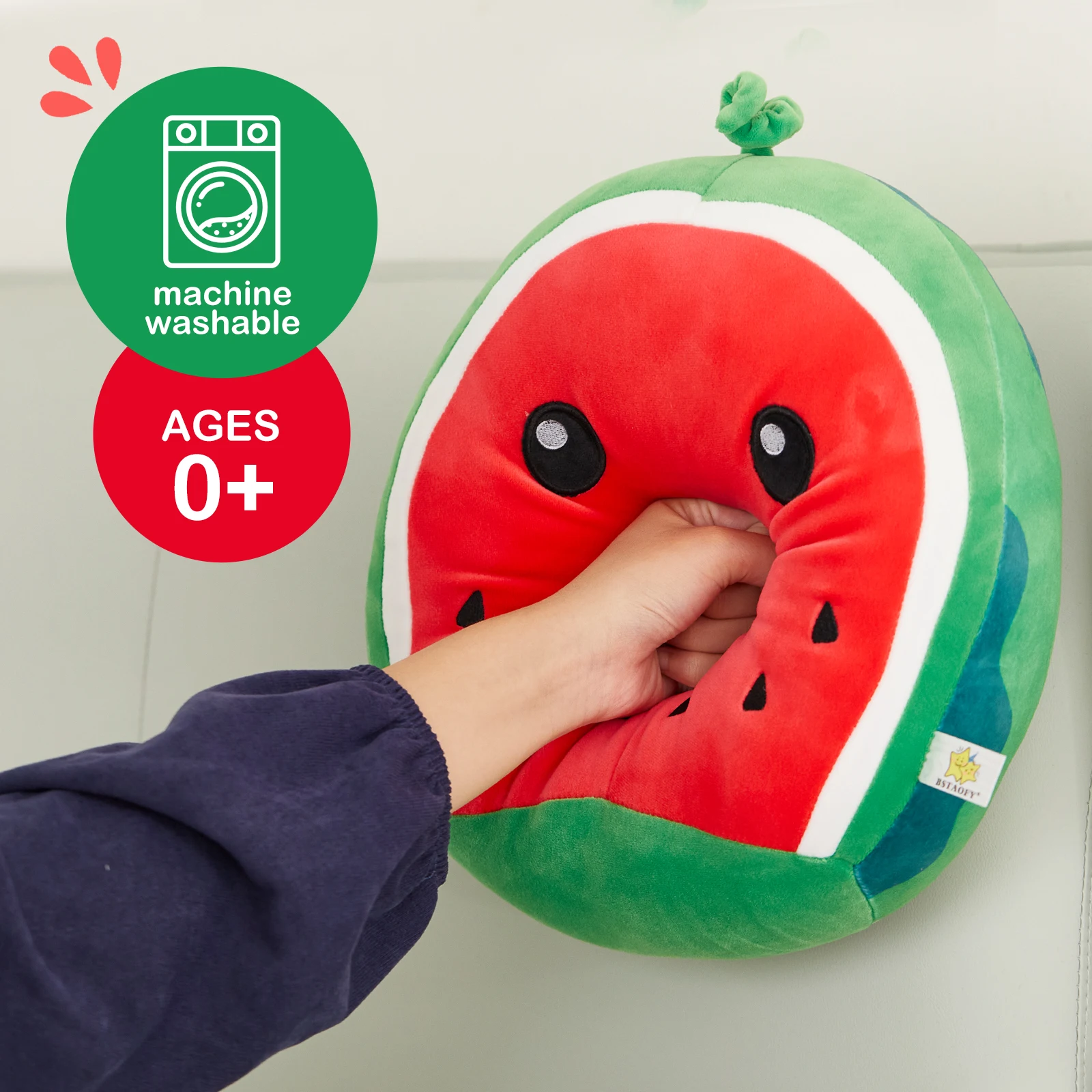 30cm Soft Cartoon Watermelon Summer Fruit Plush Toy Squishy Plush Pillow Home Decor Birthday Gift Wholesale Customization