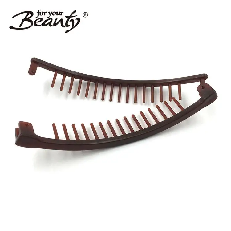 Hair Styling Tool Banana Shaped Grip Slide Hair Accessory Indispensable Basic Standard Banana Clip