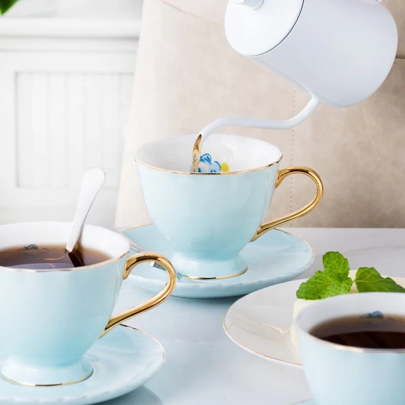 80ml Ceramic Coffee Cup Luxury Simple Porcelain Afternoon Tea Cup Dinner Wedding Modern Drinkware