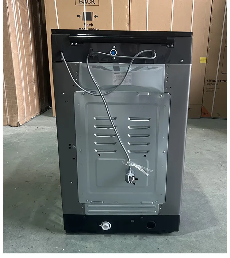 Foreign trade pulsator washing machine with integrated washing and large capacity 12 kg stainless steel inner tank body