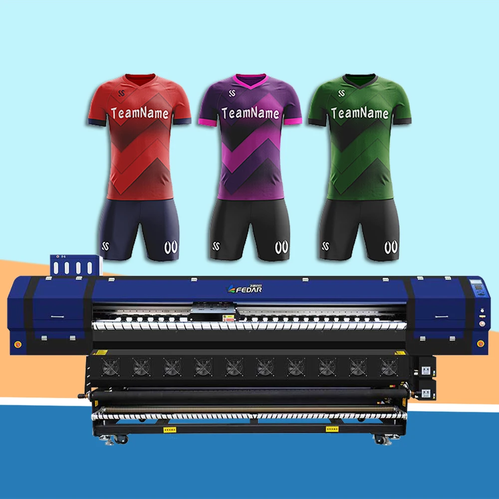 Digital printer with a print width of 2.8m/3m/3.2 meters with a high-speed sublimation printer with 8 Epson 3200 print heads