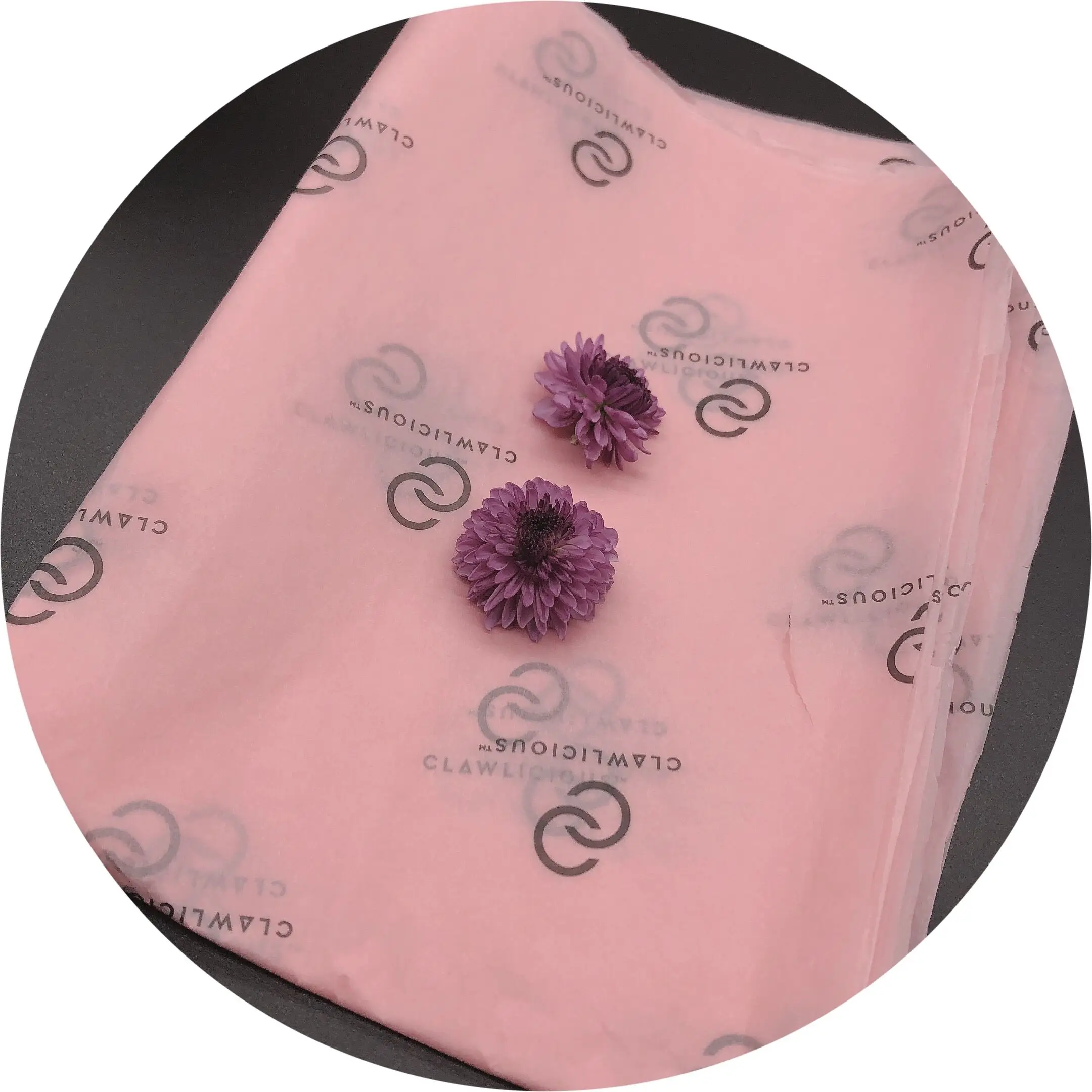 
Wholesale Customer Logo Personalized Printed Wrapping Paper 17g Tissue Paper 