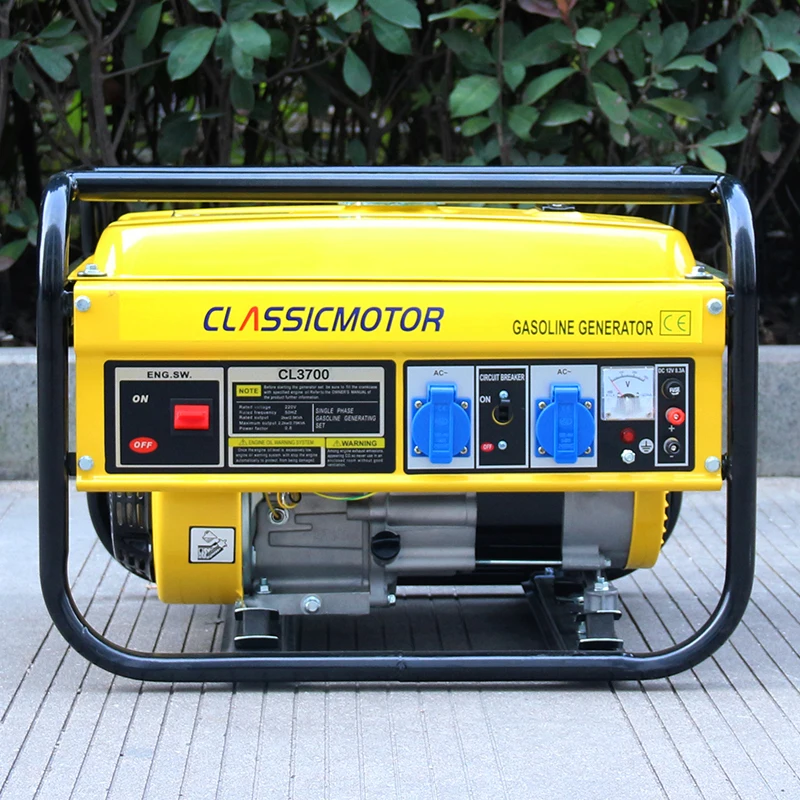 Bison Cheap Chinese 110 Volt Gasoline Generator 2.0 2.2Kw 6.5Hp Gasoline Engine Generator