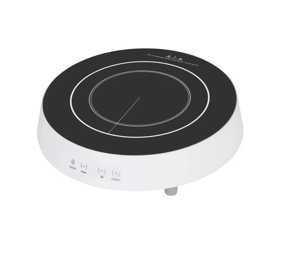 New Design Round Shape Black Crystal Board Single and Small Induction Cooker with Pan or Without Pan Multi-function Small Cooker