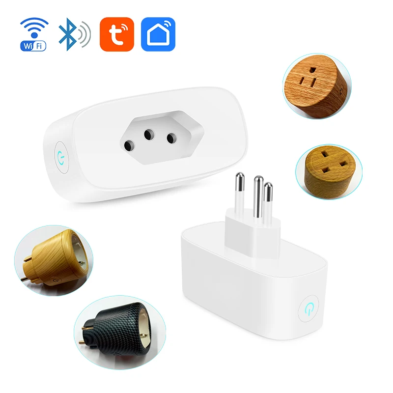 Tooya New private model 20A/16A BRAZILIAN Smart Plug Wifi Smart Socket Smart Life App Home Automation Remote Control Plug