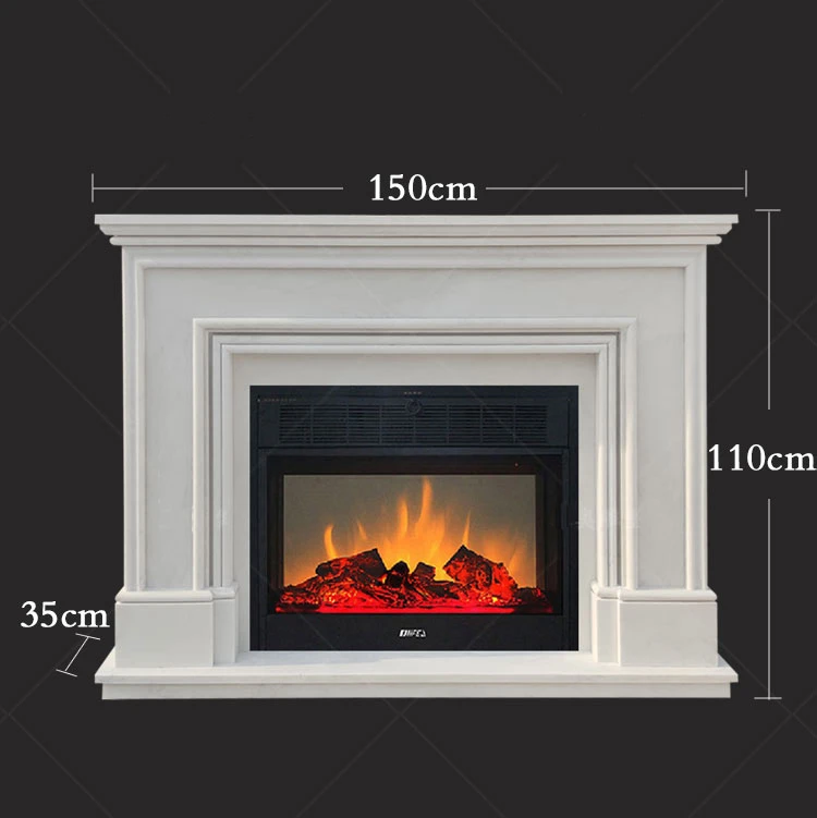 mini marble fireplace
