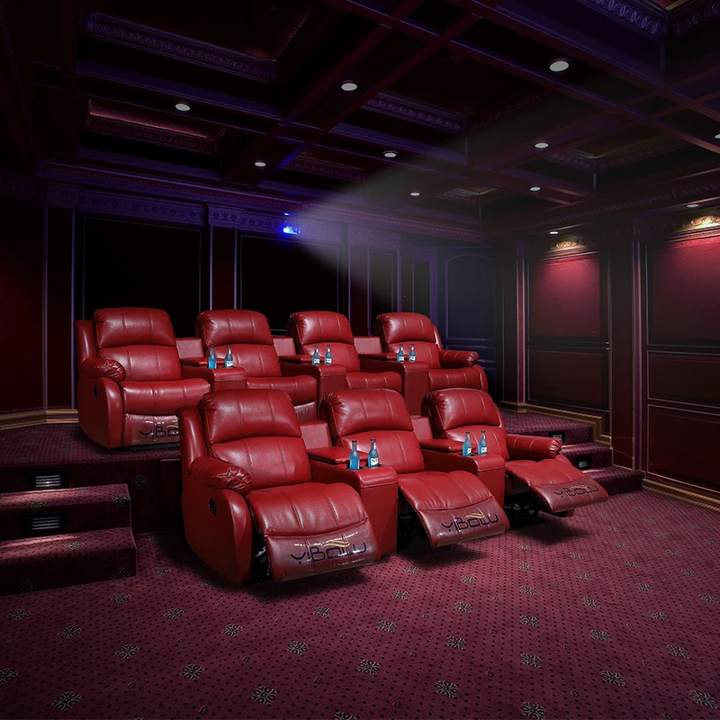  Красивые большие сиденья для домашнего кинотеатра 4D удобные стулья со спецэффектами продажа кожаных фильмов
