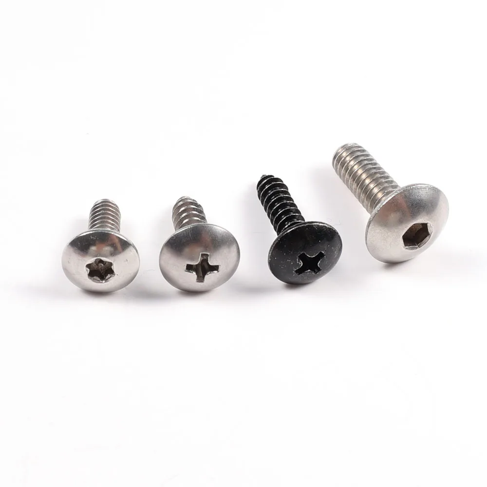 Custom Black Electrophoresis Stainless Steel A2 A4 Machine Screw Bolt with Washer