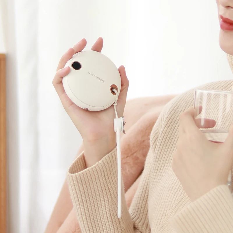 2022 New Winter Usb Rechargeable Cute Mini Portable Battery Pocket Hand Warmer Electric Reusable Power Bank Hand Warmer