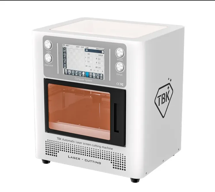 TBK958L Blue Light Laser Separation Machine 10W Portable Fiber Laser Marking Machine for Mobile Phone Flat LCD Back Glass Repair