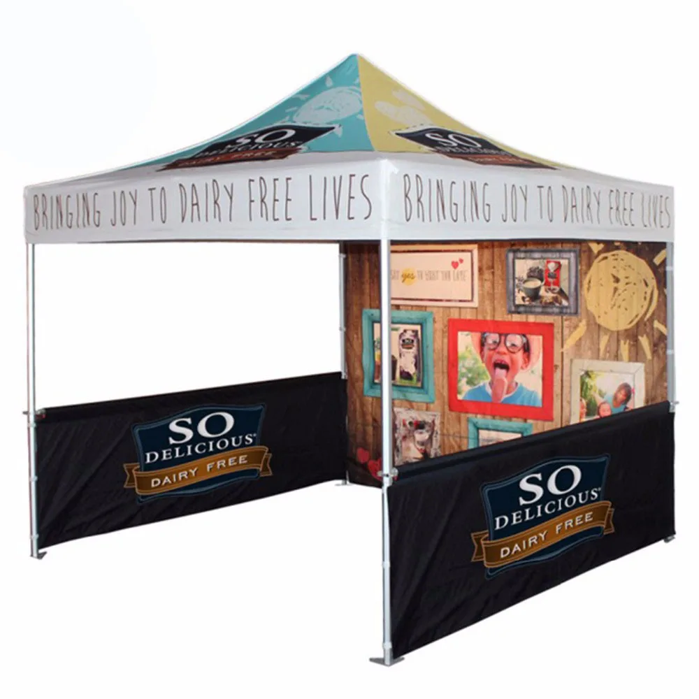 Bestful Aluminum Frame Folding Waterproof Gazebo Pop Up Canopy Tent for Printed 3x3 Outdoor Event Party Trade Show Custom Logo