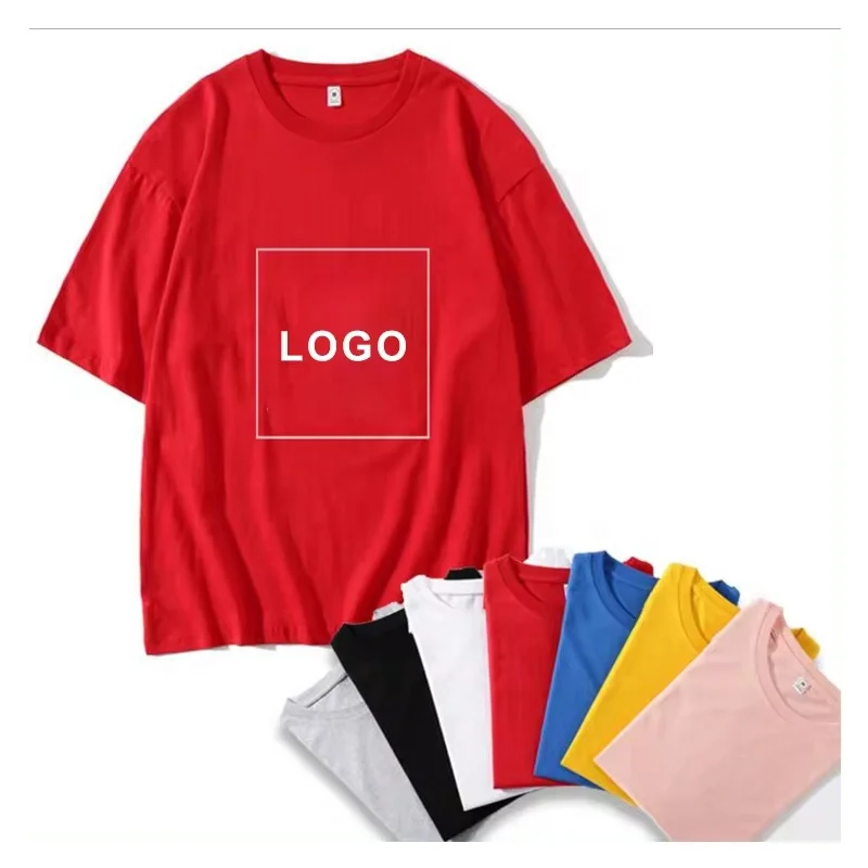 Rainbow Spray Custom Solid Color T-shirt Mens Blank 100%Cotton Unisex T-shirts