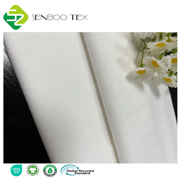 New Arrival 92% Organic Cotton 8% Spandex Eco-Friendly Knit Fabrics Natural Dye Boys Pajamas Sweatshirts Baby Clothes