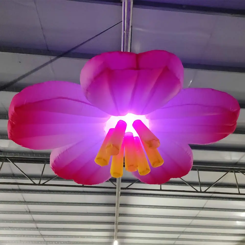 giant party inflatable led light flower decoration  LD-48