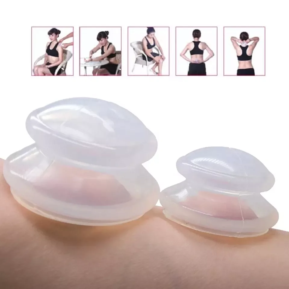 Professional Supplier Chinese Cupping Supplies Silicone Facial Massage Therapy Cupping Cups Set