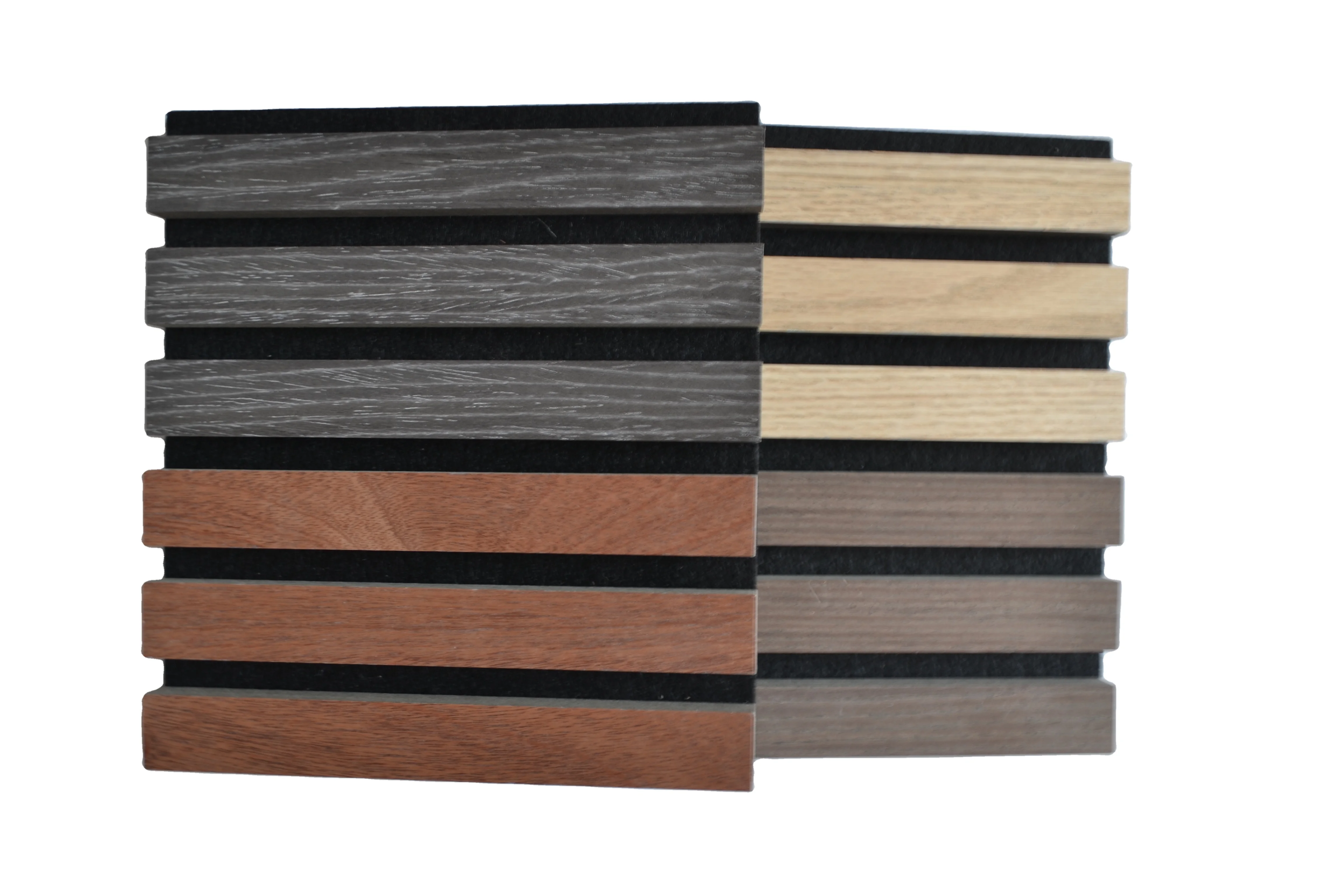 hot sale wall soundproofing pet felt backing wooden slat acoustic panels