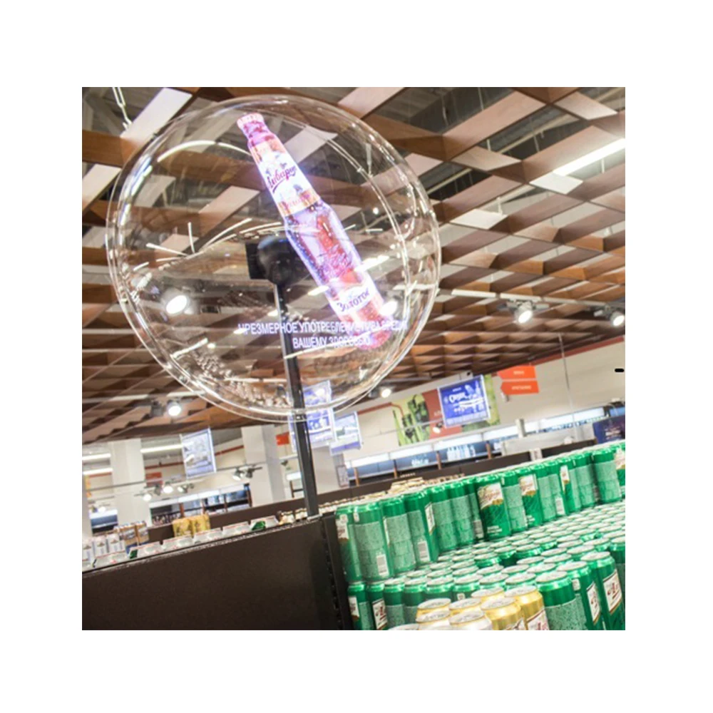 2 лезвия светодиодные 3d голограммы голографические вентиляторы дисплей