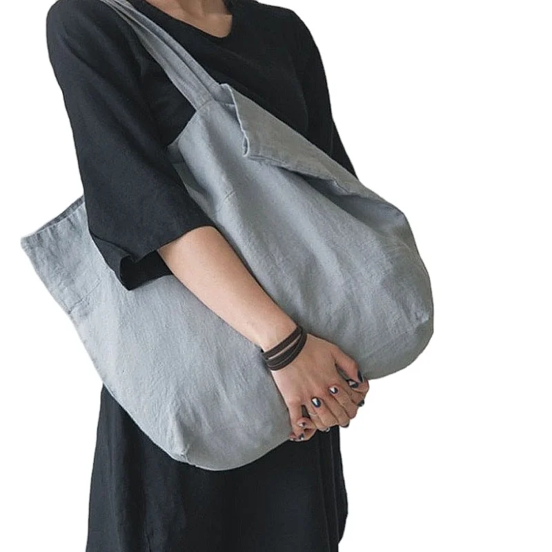 Eco-friendly Reusable Linen Bag Linen Cotton Tote Bag