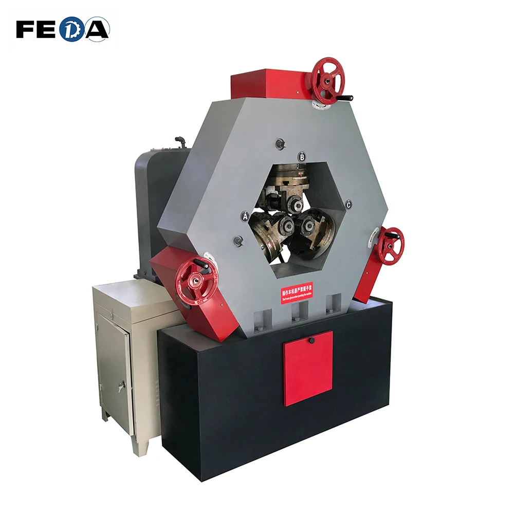FEDA hydraulic automatic bolt thread rolling machine scaffolding thread making machine