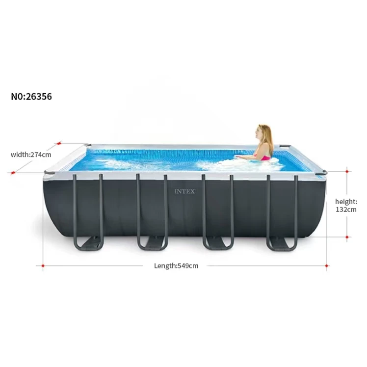 26356 прямоугольный каркас INTEX 5 49*2 74*1 32 м большой наземный стальной бассейн и аксессуары для семейного отдыха