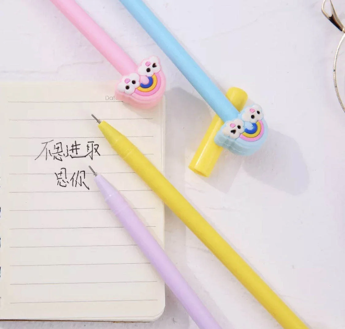 
Sweet gel pens, kavai stationery, office school supplies for children, gifts, rainbow cloud, beautiful colored 