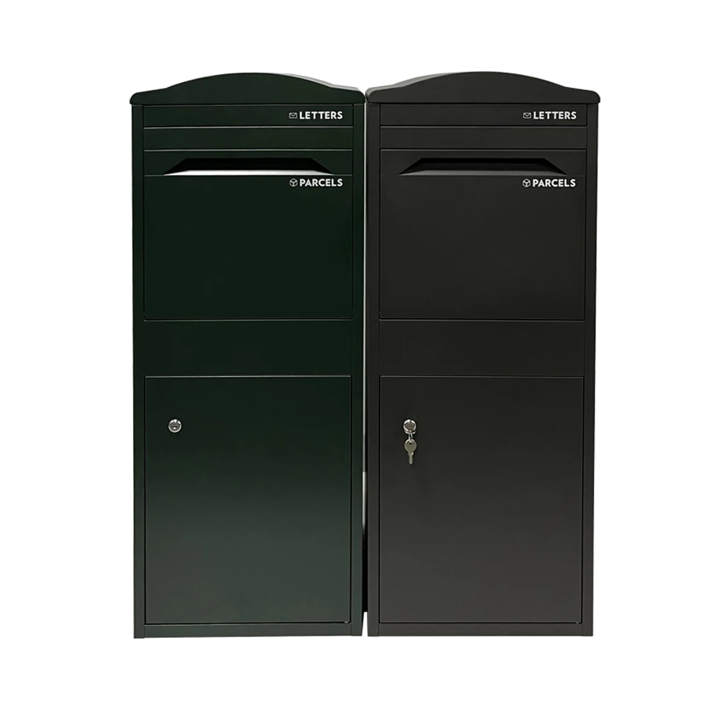 JDY High Quality Smart Parcel Box Large Curved Top Front Access Parcel Drop Box