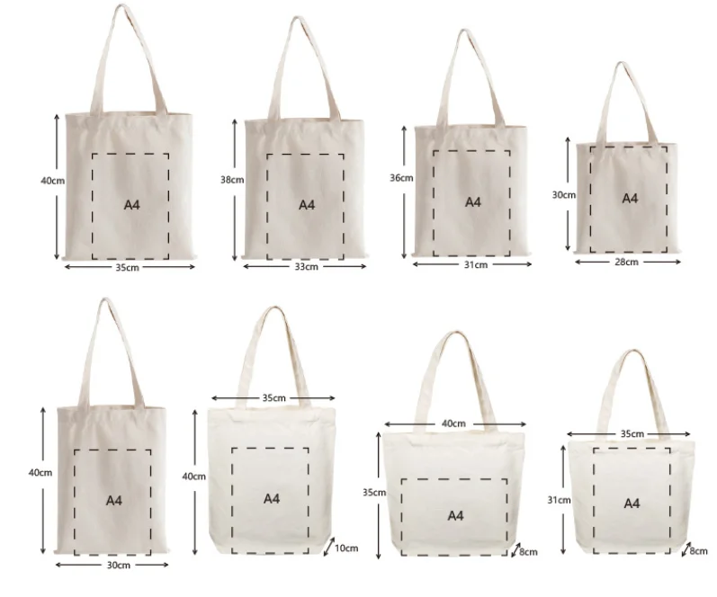tote bag size