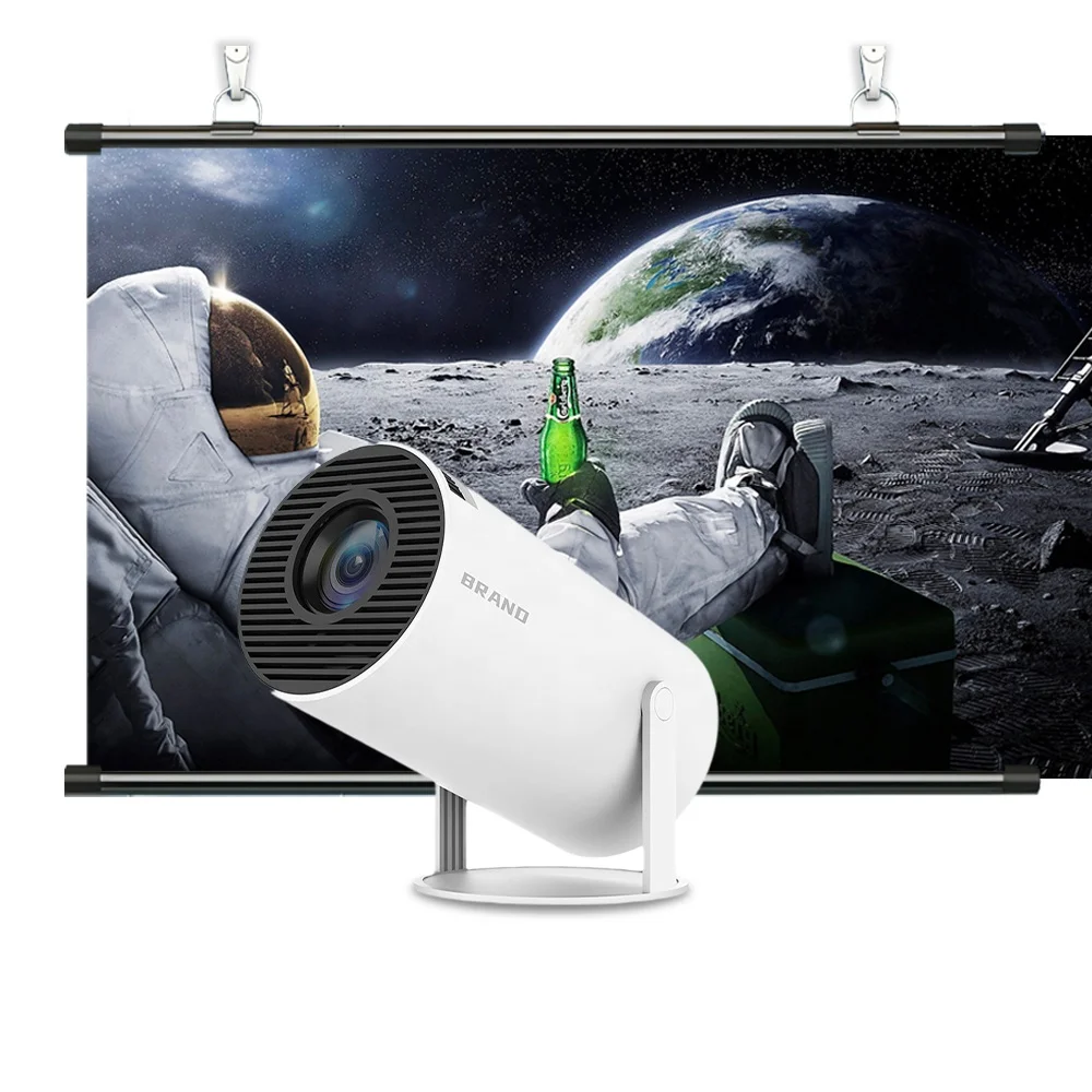 HY300 Mini Projector 2.4G 5G WiFi HD Portable Projector 180 Projection 4K Movie Home Theater Screen Mirror for Phone