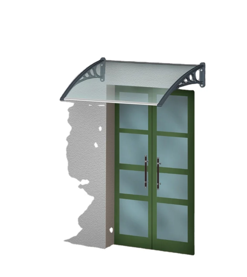 Polycarbonate awning material canopy designs for door and window