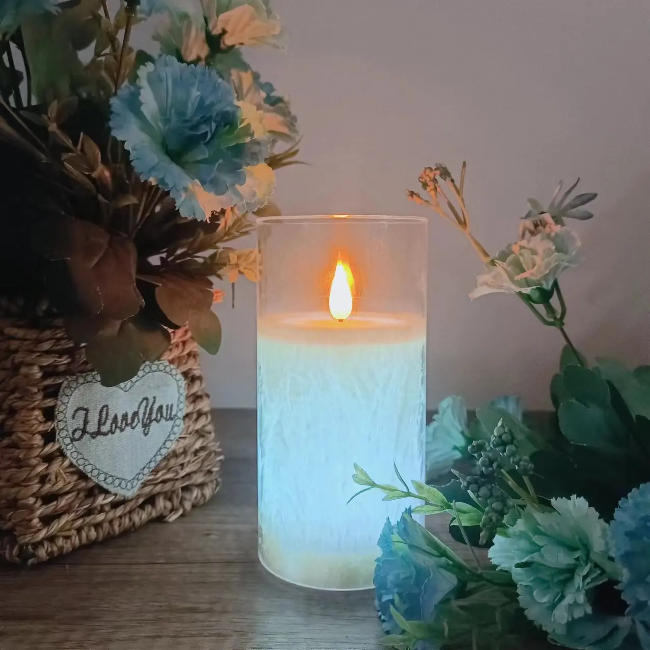 Wedding Centerpieces Holiday table Decorations Clear Acrylic Real Wax Color Changing Flameless Led Candles With Remote Control